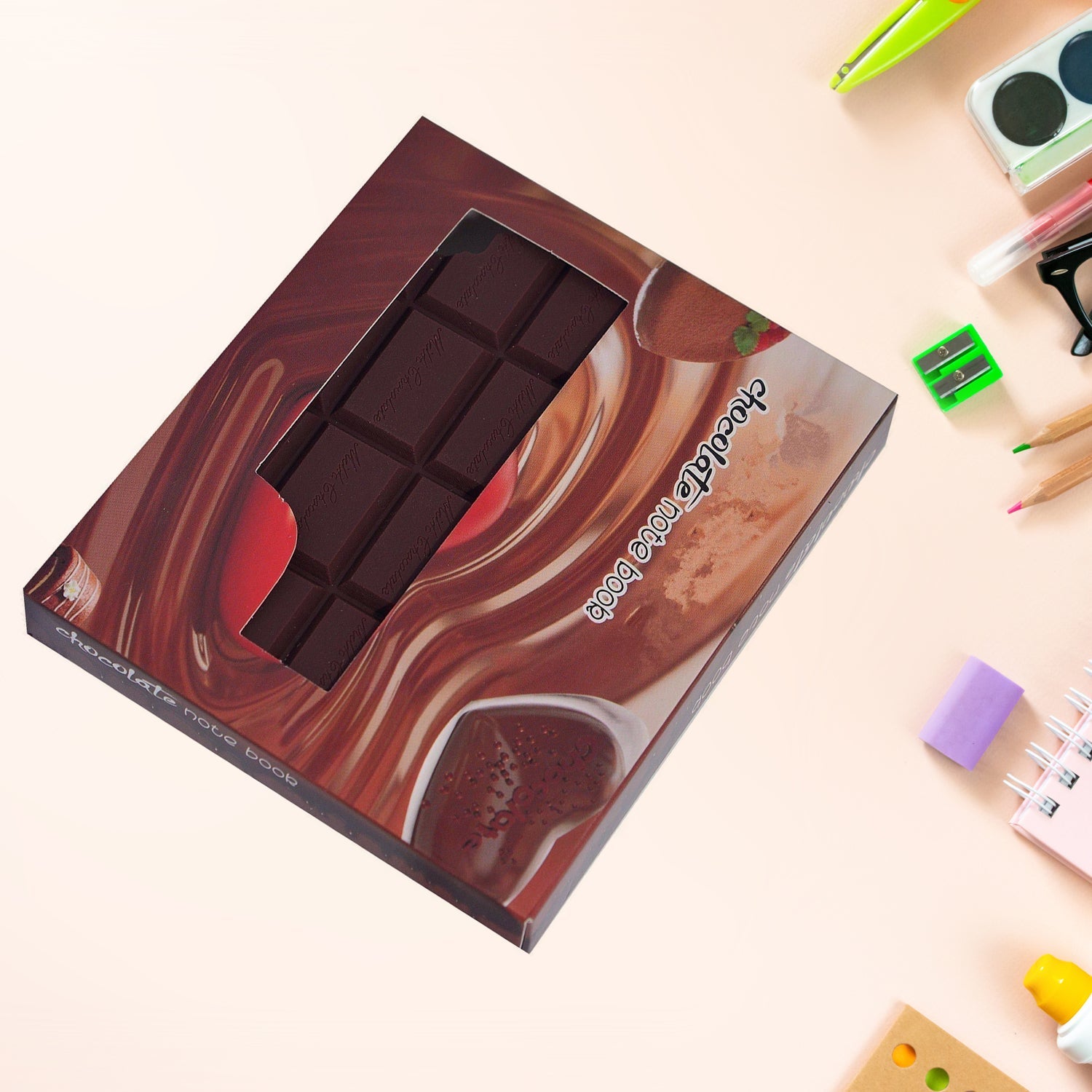 4528 Small Chocolate Scented Diary Memo Notebook in Rectangular Chocolate Bite Shape with Original Chocolate Smell Personal Pocket Diary with Plain Pages for Kids 4528 Small Chocolate Scented Diary Memo Notebook in Rectangular Chocolate Bite Shape with Original Chocolate Smell Personal Pocket Diary with Plain Pages for Kids